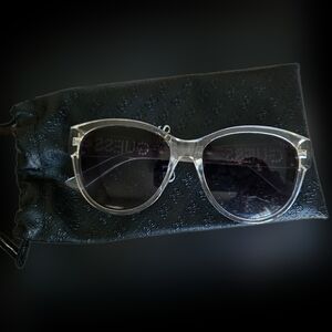 Guess Clear Wayfarer Sunglasses